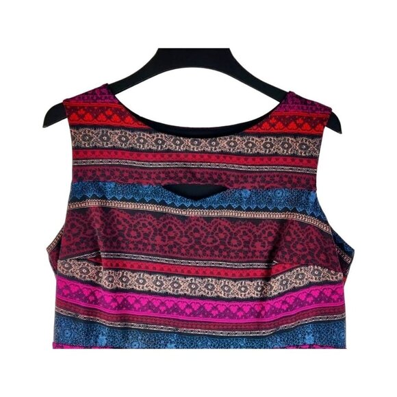 Sleeveless Shift Dress sz S by Enfocus Studio Multi-Color Weave Career Wear - Picture 2 of 10